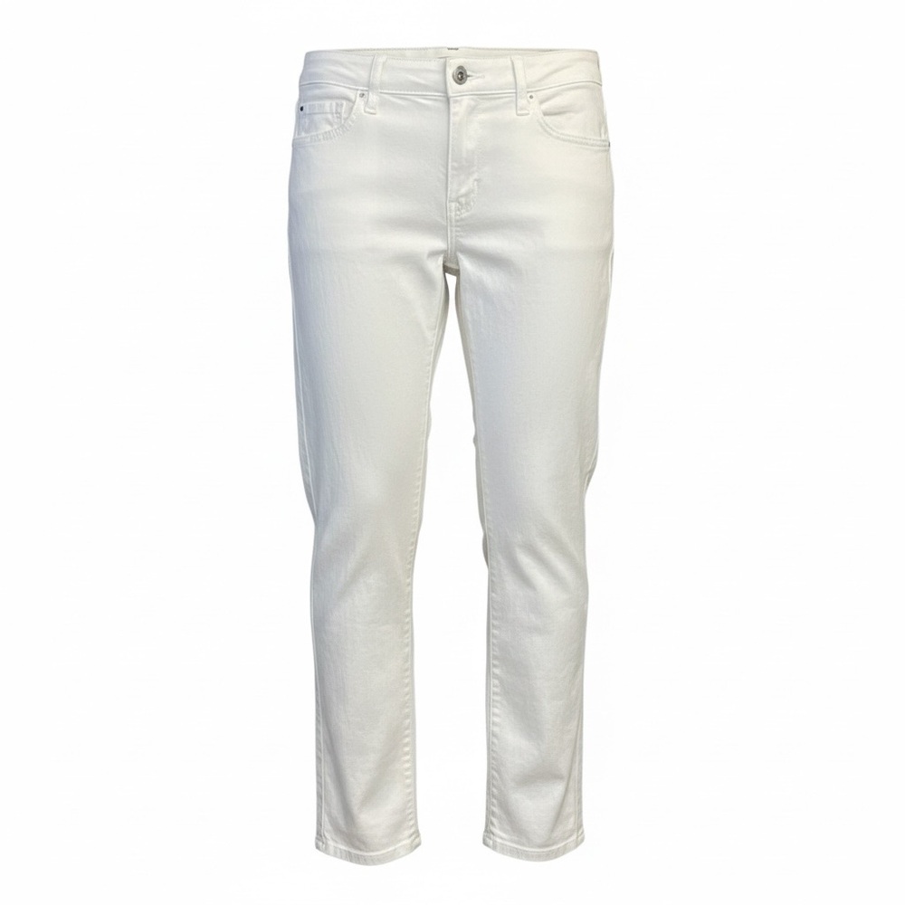 SPANX Slim White Jeans with stomach panel